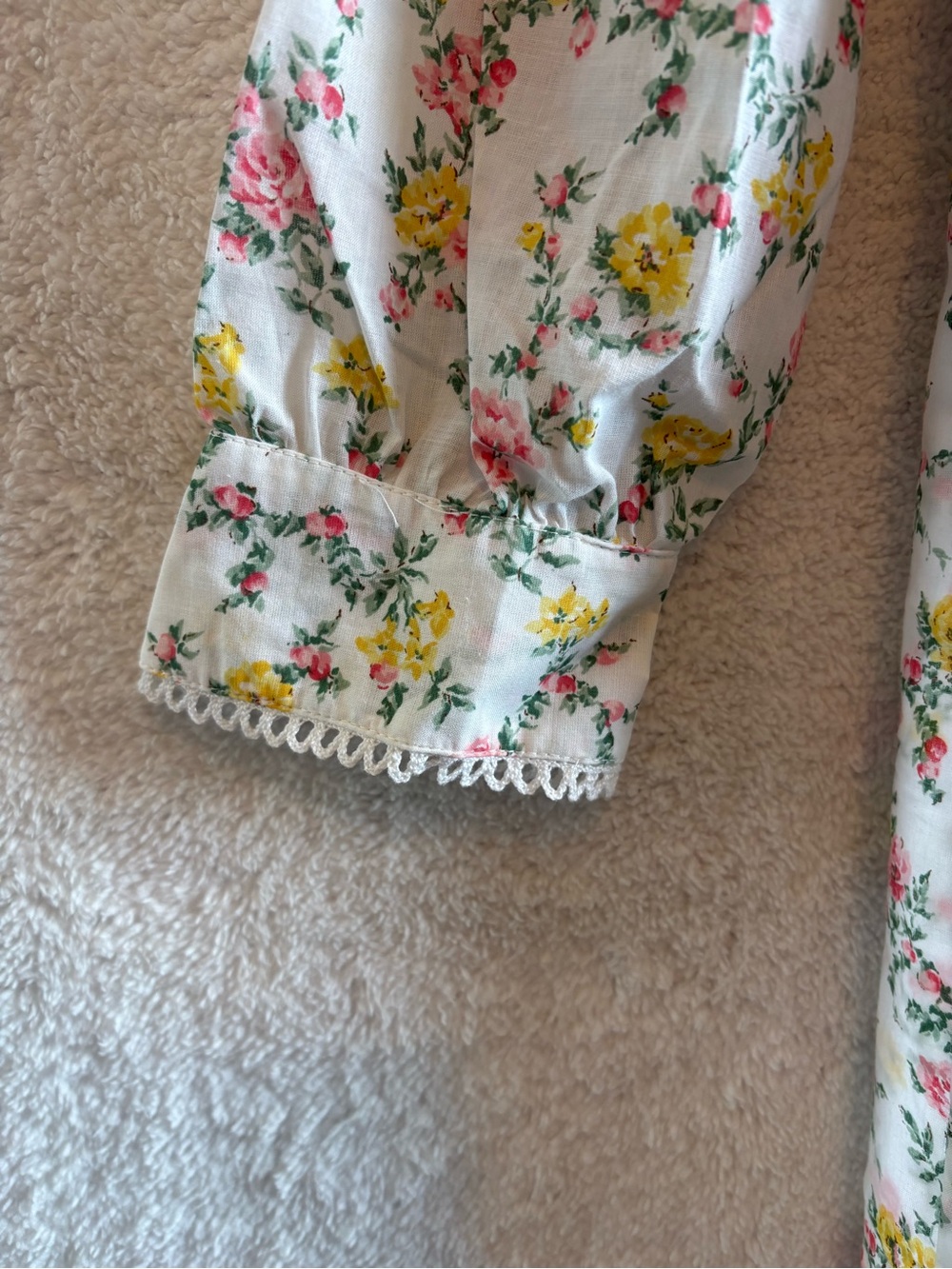 Eileen West Floral Long Sleeve Ballet Nightgown 100% Cotton Size Small NWT - Picture 3 of 13